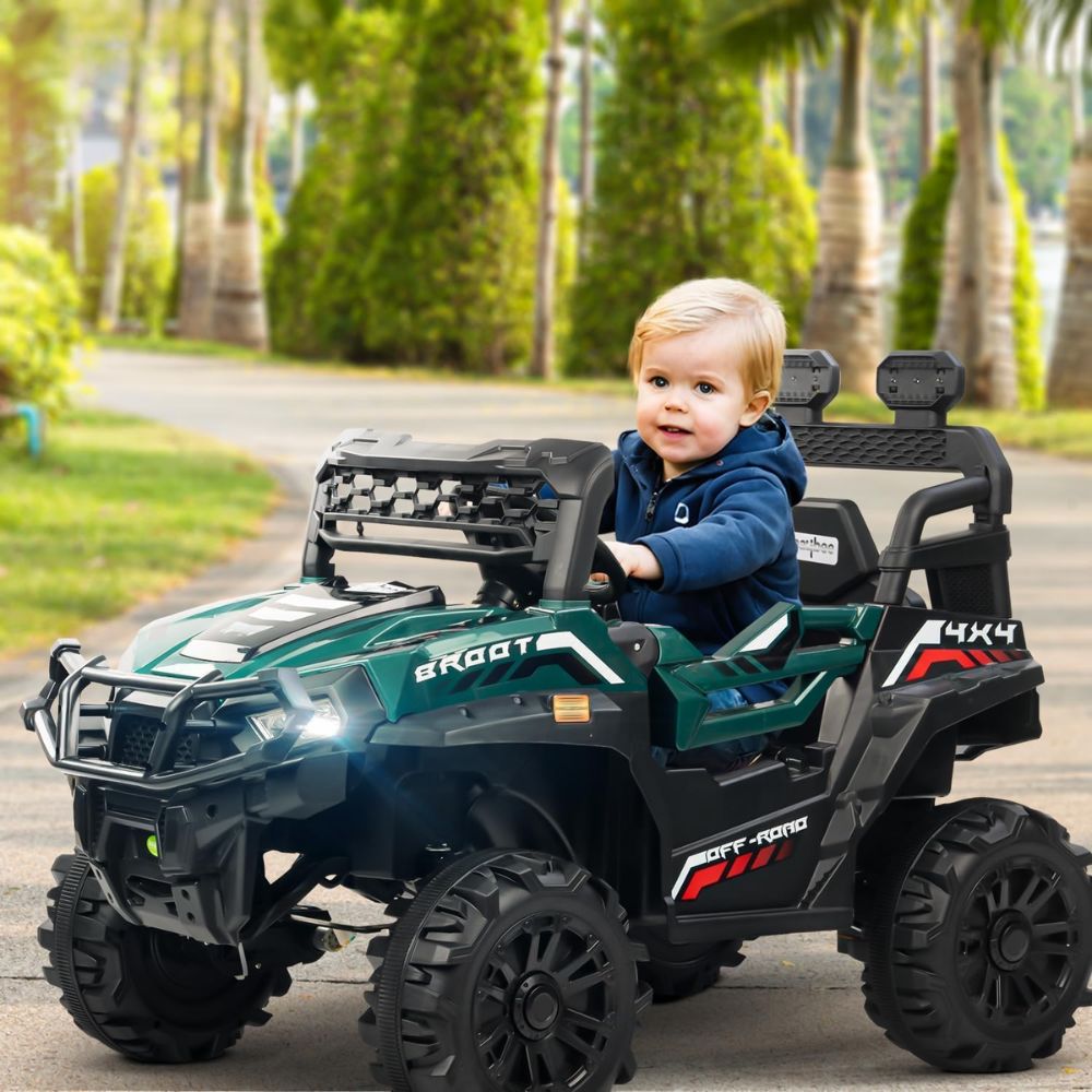 Broot 4*4 Battery Operated Jeep for Kids, Ride on Toy Baby Car with Light & Music, Kids Baby Big Battery Car, Electric Jeep Car for Kids to Drive 3 to 8 Years