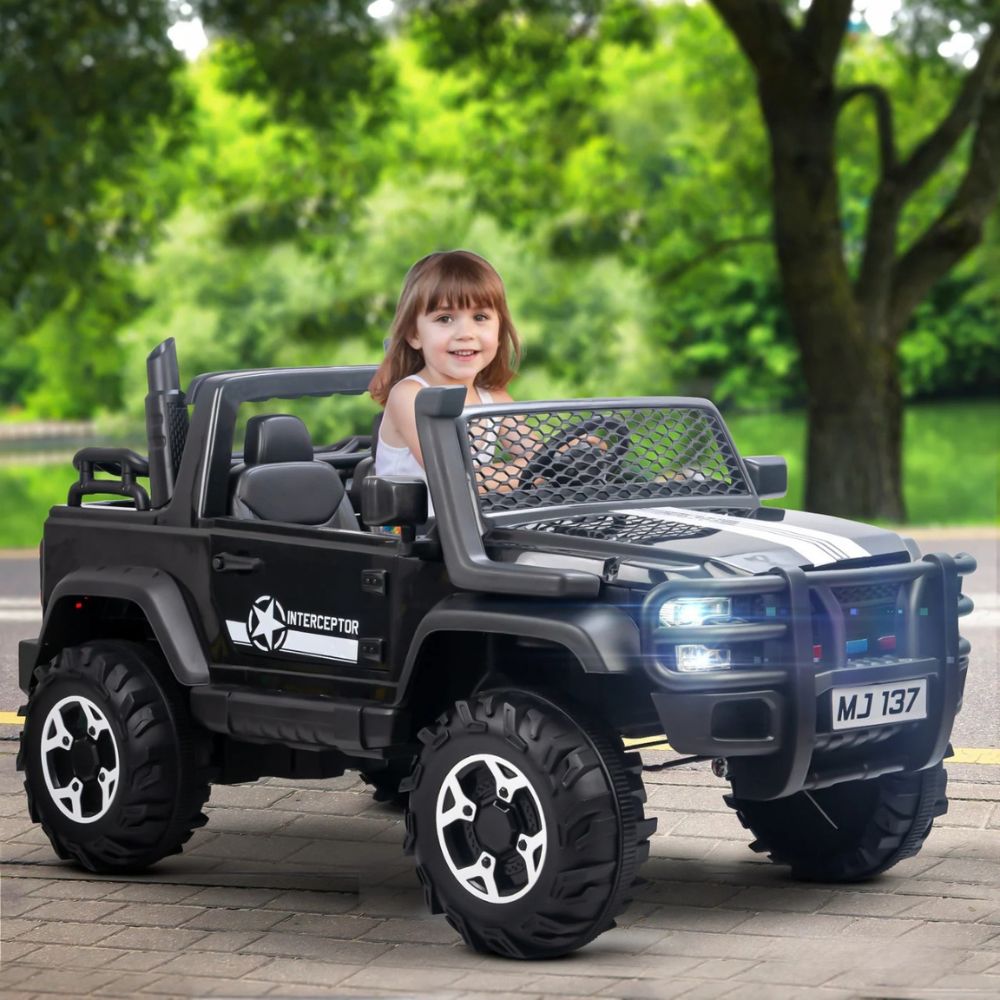 Rampage Big Size Rechargeable Battery Operated Jeep for Kids, Ride on Toy Kids Car with Bluetooth, Music & Light