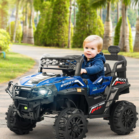 Baybee Broot Metallic Painted 4*4 Battery Operated Jeep for Kids, Ride on Toy Baby Car with Light & Music, Kids Baby Big Battery Car, Electric Jeep Car for Kids to Drive 3 to 8 Years