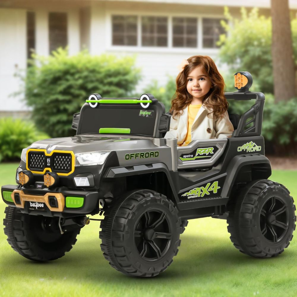 Rygon Pro BMW Metallic 4x4 Battery Operated Jeep for Kids, Ride on Toy Baby Car with LED RGB Light & Music, Rechargeable Electric Jeep, Big Battery Car for Kids
