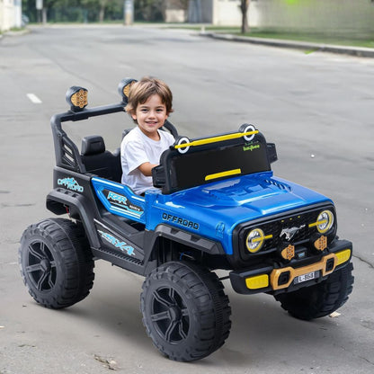 Drake Pro 4×4 Battery Operated Jeep for Kids, Ride on Toy Kid's Car with RGB Windshield Light & Music | Baby Big Battery Cars | Electric Jeep Car for Kids to Drive 2 to 6 Years