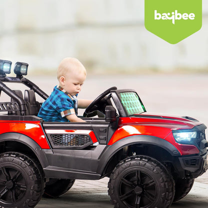 SRI MAHESHWARI ENTERPRISES - 4*4 Run Battery Operated Jeep for Kids, Ride on Toy Kids Car with Led Windshield, Light & Music | Baby Battery Car | Electric Jeep Car for Kids to Drive 3 to 8 Years Boy Girl