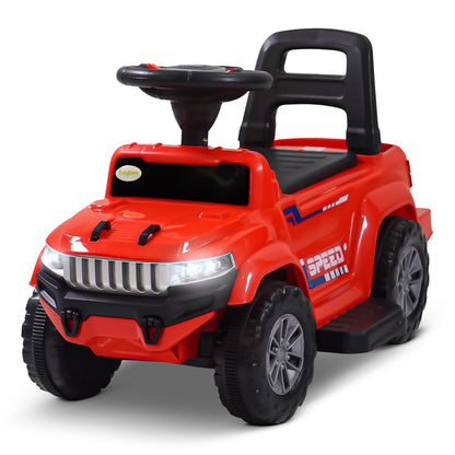 Speedy Pro Rechargeable Battery Operated Jeep for Kids, Ride on Toy Kids Car with Music, LED Light & Storage, Baby Big Electric Jeep Battery Car for Kids to Drive 1 to 4 Years Boy Girl (Red)