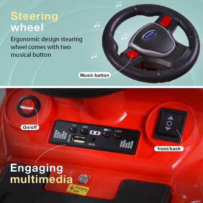 Speedy Pro Rechargeable Battery Operated Jeep for Kids, Ride on Toy Kids Car with Music, LED Light & Storage, Baby Big Electric Jeep Battery Car for Kids to Drive 1 to 4 Years Boy Girl (Red)