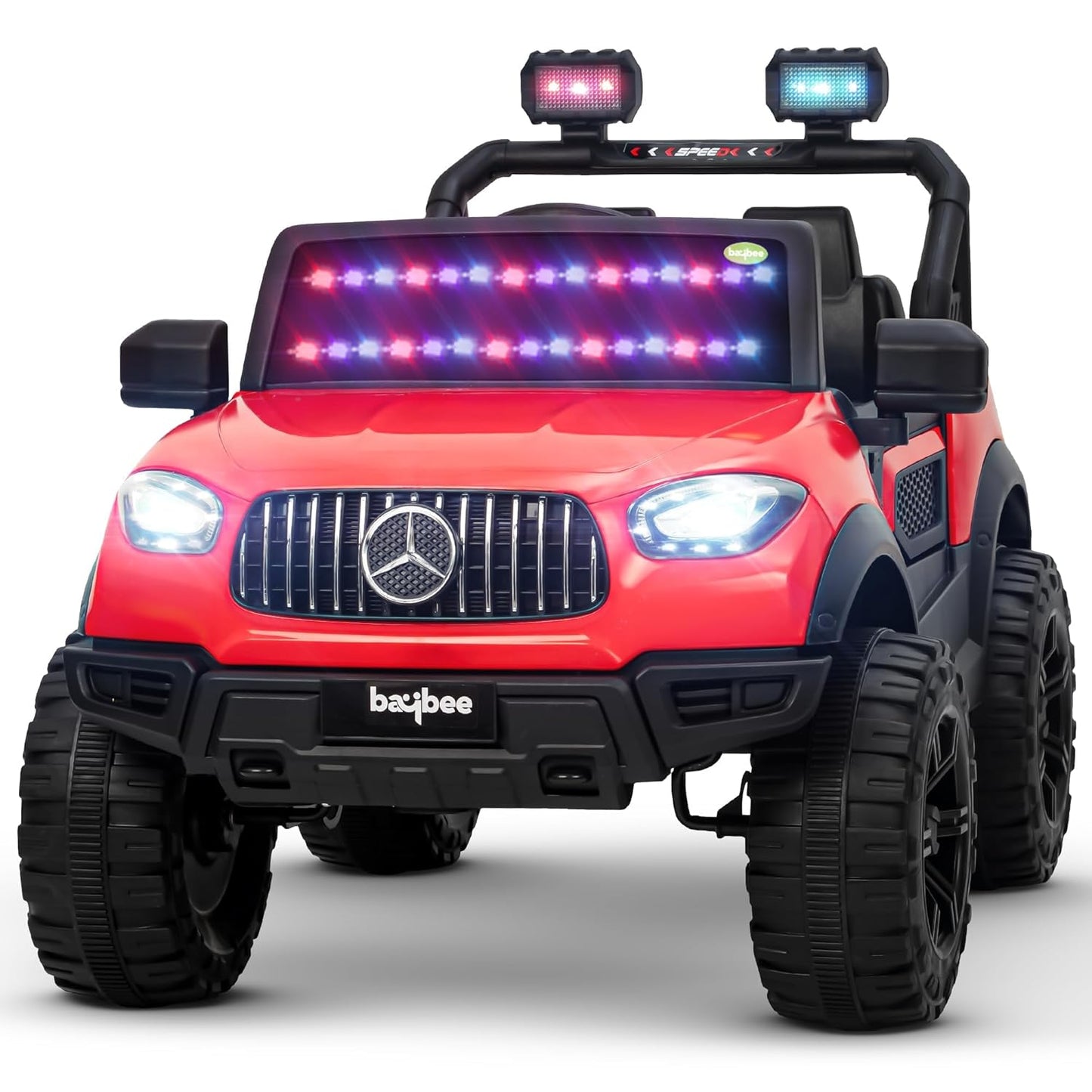 Sri Maheshwari Enterprises - BEN 2*2 Battery Operated Jeep for Kids, Ride on Toy with RGB Windshield Light & Music | Electric Jeep Battery Car | Baby Big Car for Kids to Drive 3 to 8 Years Boys Girls