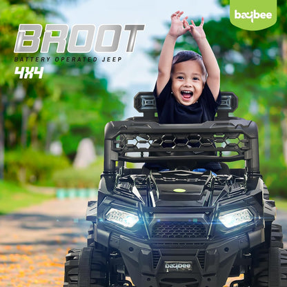 SRI MAHESHWARI ENTERPRISES - Broot Battery Operated Jeep for Kids, Ride on Toy Baby Car with Light & Music, Kids Baby Big Battery Car, Electric Jeep Car for Kids to Drive 3 to 8 Years