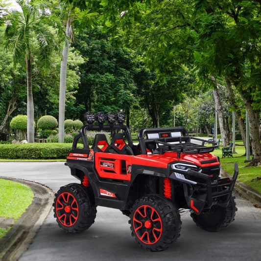 Discovery Jeep 2 Seater Electric Jeep for Kids, 4x4 Ride on Car with Music, Suspension and LED Lights, Ages 3-9