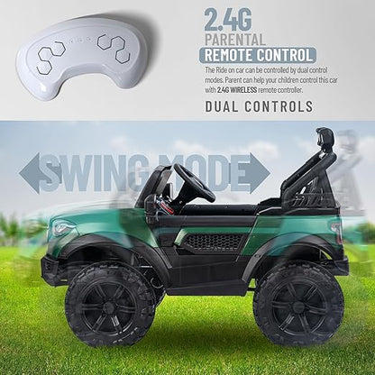 Sri Maheshwari Enterprises - BEN 2*2 Battery Operated Jeep for Kids, Ride on Toy with RGB Windshield Light & Music | Electric Jeep Battery Car | Baby Big Car for Kids to Drive 3 to 8 Years Boys Girls