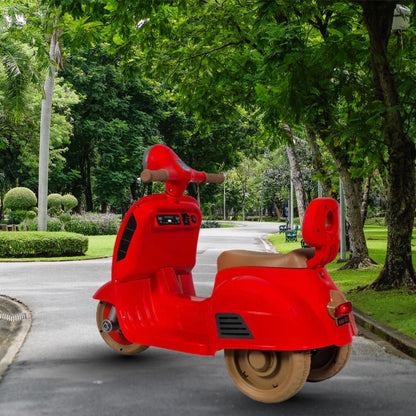 Mini Scooter 6V Battery Operated Rechargeable Ride On Scooter with Foot Accelerator for Kids, 2 to 5 Years,