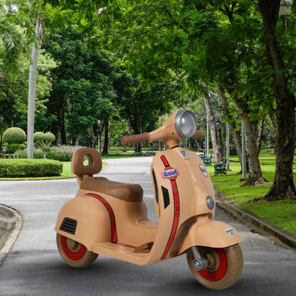 Mini Scooter 6V Battery Operated Rechargeable Ride On Scooter with Foot Accelerator for Kids, 2 to 5 Years,