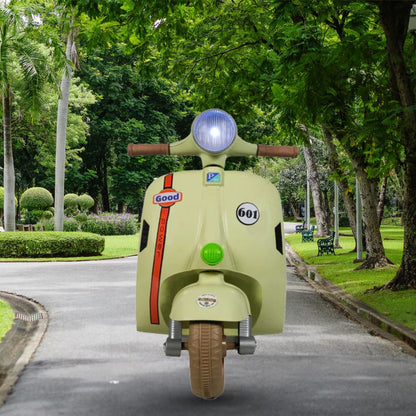 Mini Scooter 6V Battery Operated Rechargeable Ride On Scooter with Foot Accelerator for Kids, 2 to 5 Years,