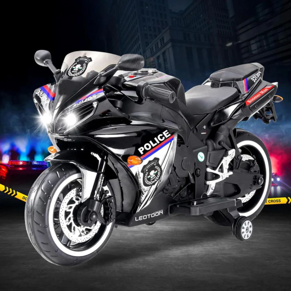 R1 Police Racer Battery Operated Ride On Bike for Kids