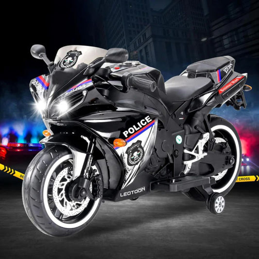 R1 Police Racer Battery Operated Ride On Bike for Kids