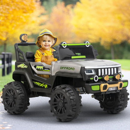 Xtreme 4x4 Battery Operated Jeep for Kids | Rechargeable Baby Car with Bluetooth, USB, LED Light & Music | Ride on Toy Big Battery Car | Electric Jeep for Kids to Drive 2 to 6 Years