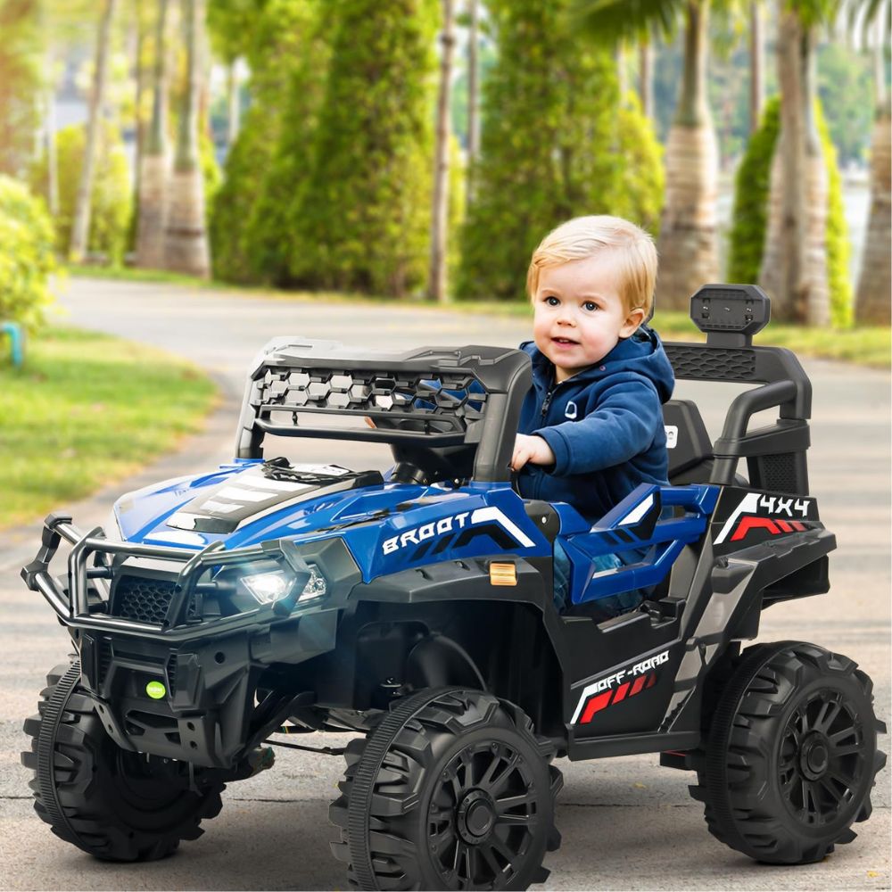 Broot 4*4 Battery Operated Jeep for Kids, Ride on Toy Baby Car with Light & Music, Kids Baby Big Battery Car, Electric Jeep Car for Kids to Drive 3 to 8 Years