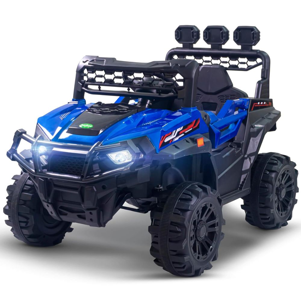 Broot Metallic Painted 4*4 Battery Operated Jeep for Kids, Ride on Toy Baby Car with Light & Music, Kids Baby Big Battery Car, Electric Jeep Car for Kids to Drive 3 to 8 Years