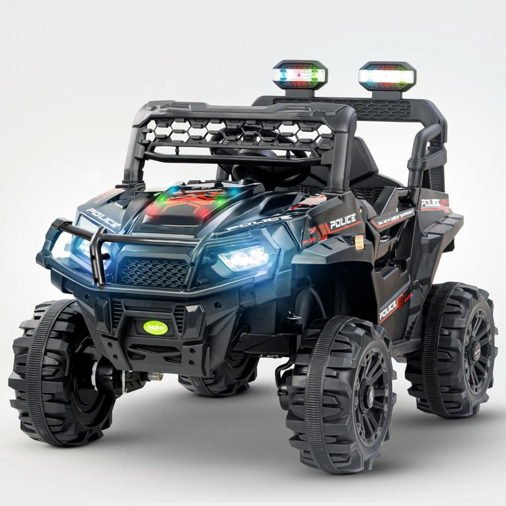 Broot Metallic Painted 4*4 Battery Operated Jeep for Kids, Ride on Toy Baby Car with Light & Music, Kids Baby Big Battery Car, Electric Jeep Car for Kids to Drive 3 to 8 Years