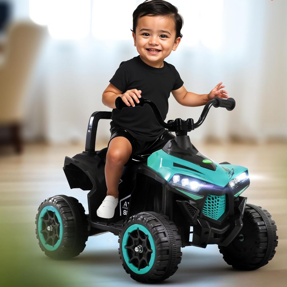 Monstro ATV Battery Operated Electric Bike for Kids | Rechargeable Ride on Baby Big Bikes with Light, USB & Music | Beach ATV Bike | Electric Bike for Kids 2 to 5 Year Boys Girls