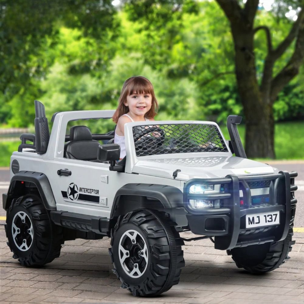 Rampage Big Size Rechargeable Battery Operated Jeep for Kids, Ride on Toy Kids Car with Bluetooth, Music & Light