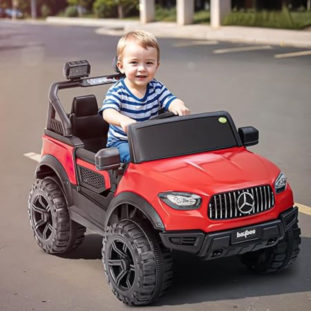 Renegade 2*2 Battery Operated Jeep for Kids, Ride on Toy Kids Car with RGB Windshield Light & Music | Electric Jeep Battery Car | Baby Big Car for Kids to Drive 3 to 8 Years Boys Girls