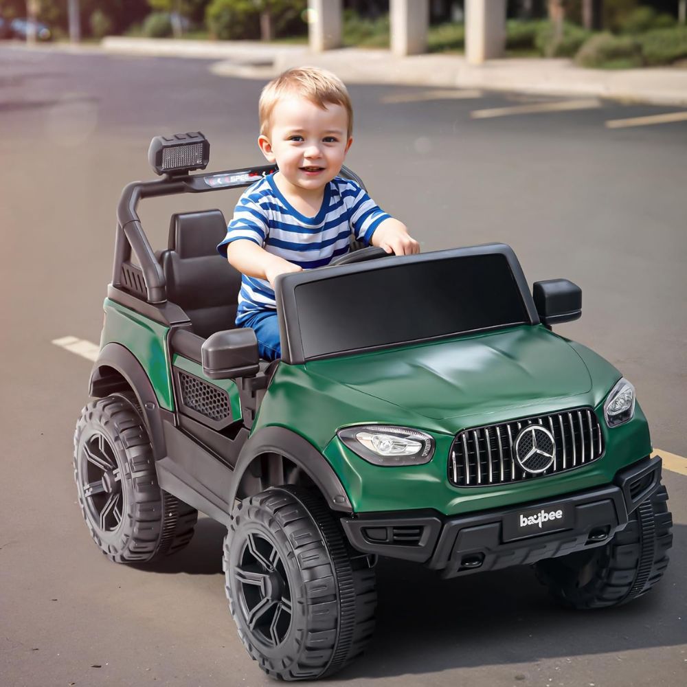 Renegade 2*2 Battery Operated Jeep for Kids, Ride on Toy Kids Car with RGB Windshield Light & Music | Electric Jeep Battery Car | Baby Big Car for Kids to Drive 3 to 8 Years Boys Girls