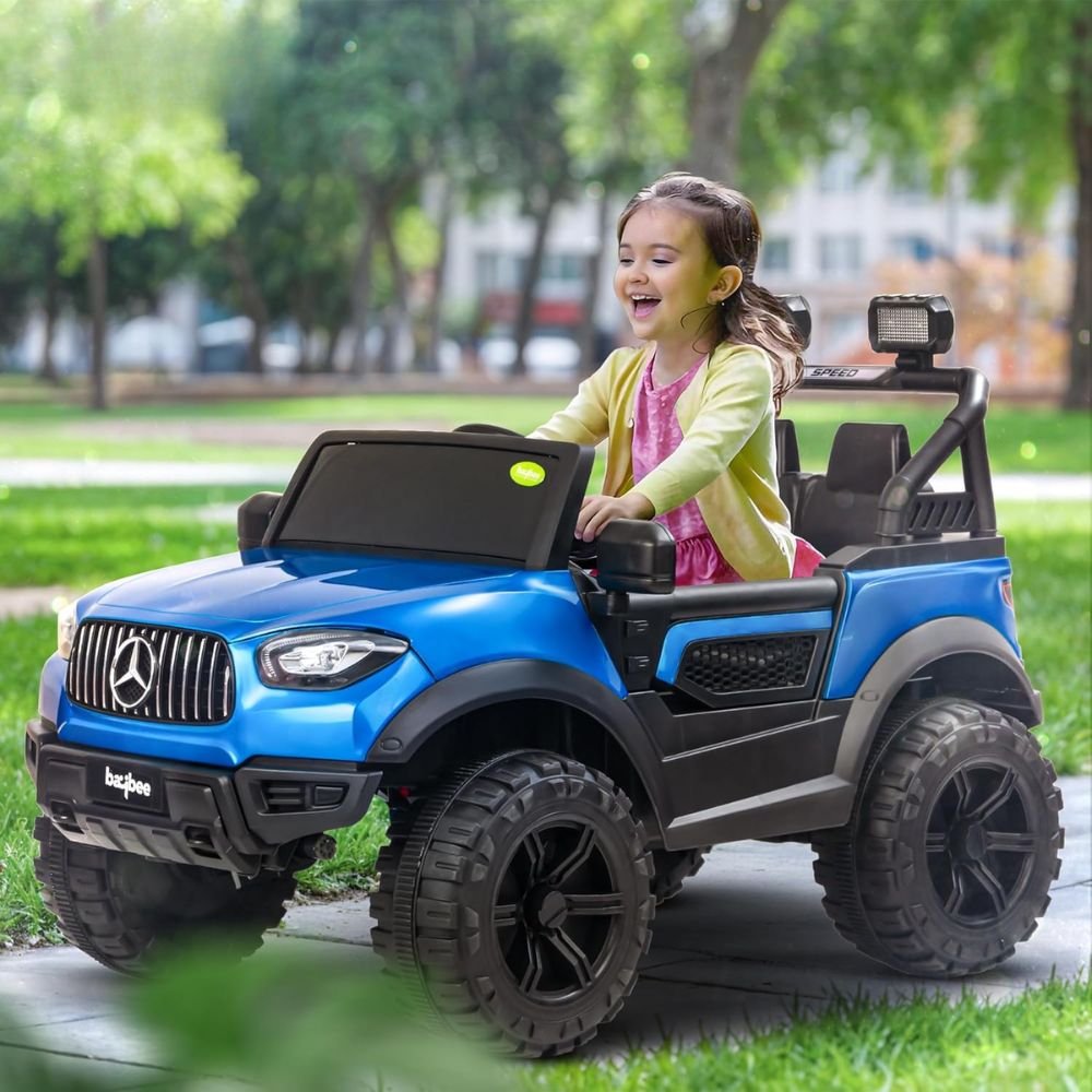 Renegade 4*4 Metallic Paint Battery Operated Jeep for Kids, Ride on Toy Kids Car with RGB Windshield Light & Music | Electric Jeep Battery Car | Baby Big Car for Kids to Drive 3 to 8 Years Boys Girls