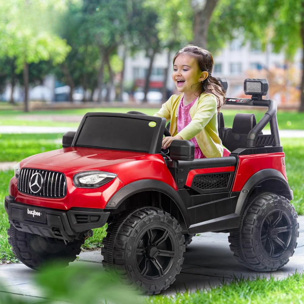 Renegade 4*4 Metallic Paint Battery Operated Jeep for Kids, Ride on Toy Kids Car with RGB Windshield Light & Music | Electric Jeep Battery Car | Baby Big Car for Kids to Drive 3 to 8 Years Boys Girls