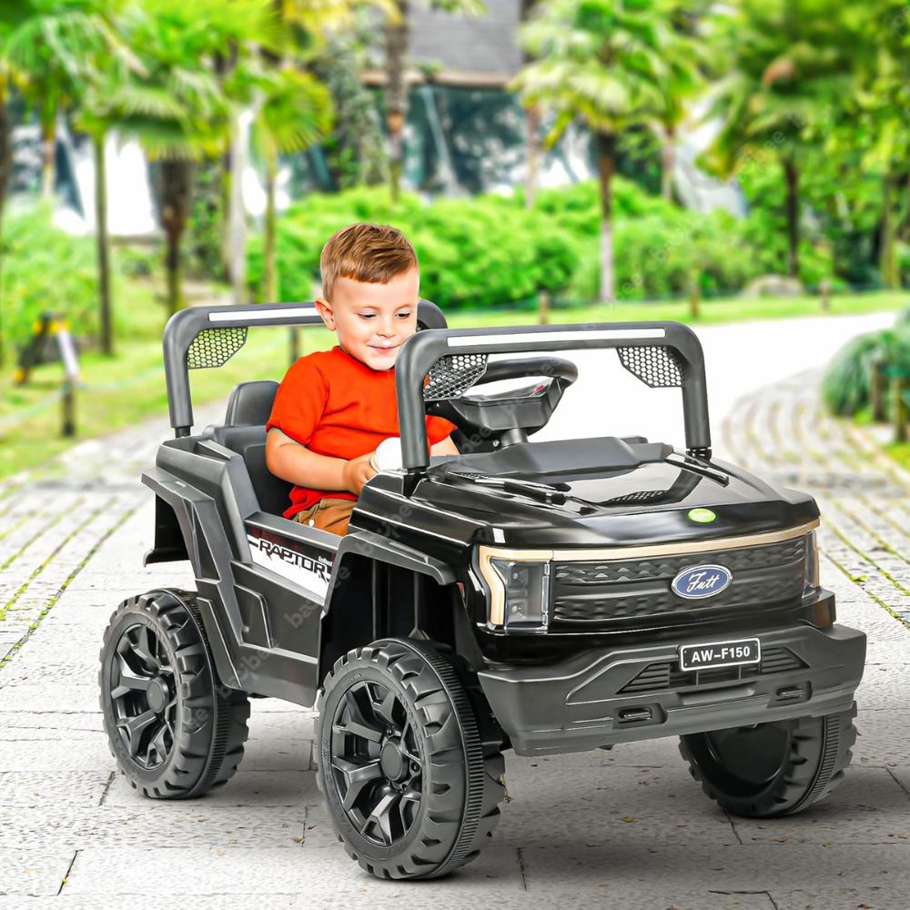 Raptor Kids Rechargeable Small Battery Operated Jeep for Kids, Ride on Toy Kids Car with Light & Music | Baby Big Electric Car Jeep | Battery Car for Kids to Drive 2 to 6 Years Boy Girl