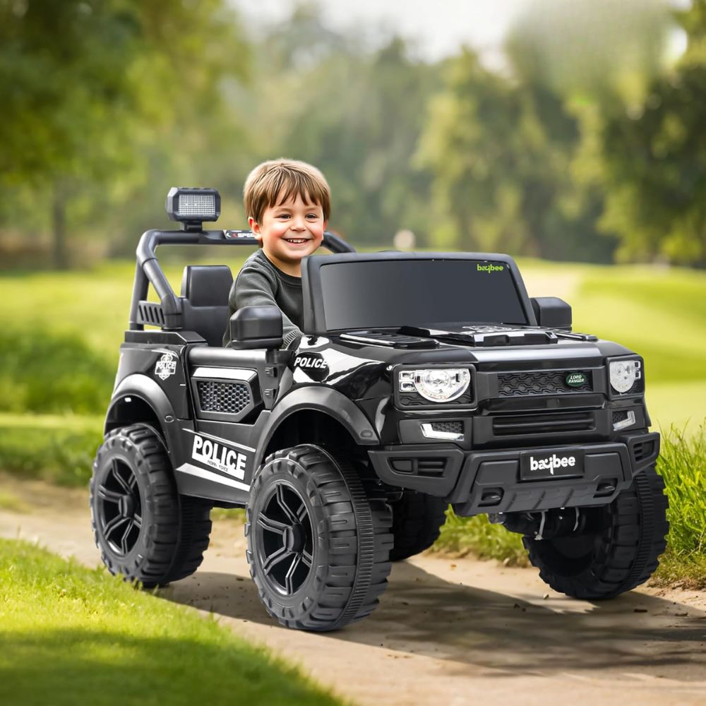 Rover Pro 4×4 Battery Operated Jeep for Kids, Ride on Toy Car with RGB Windshield Light & Music | Baby Big Battery Car | Electric Jeep Car for Kids to Drive 2 to 6 Years (Painted Blue)