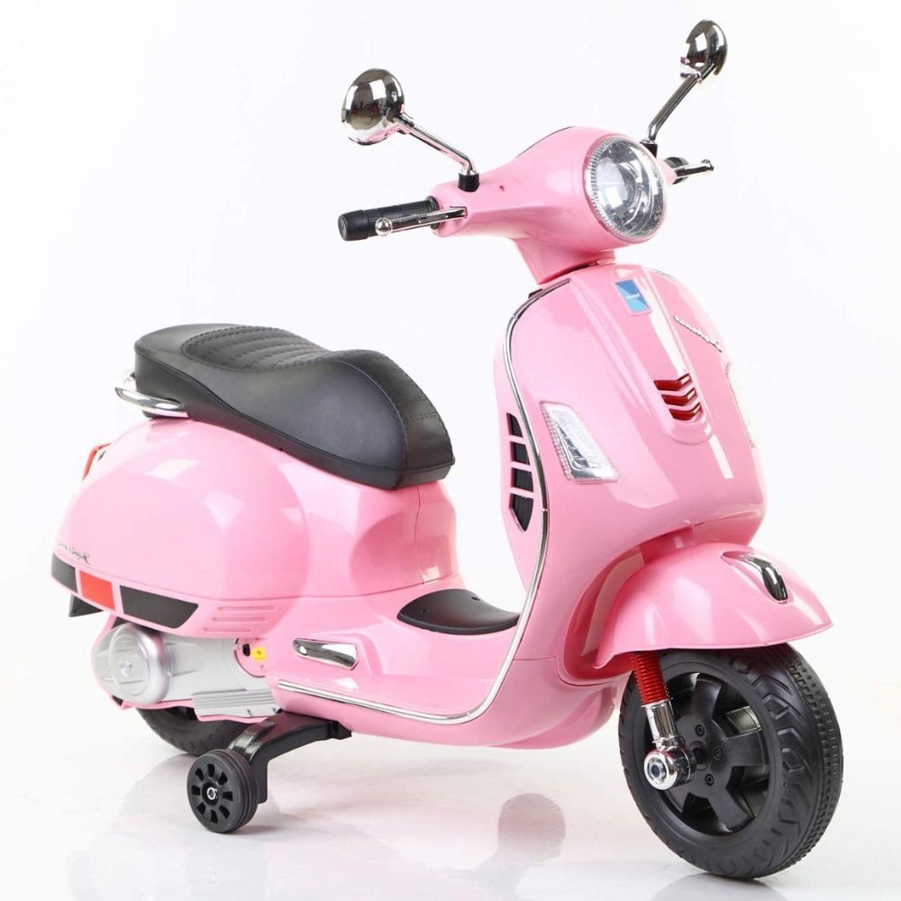Vespa 12v Battery Operated Rechargeable Ride On Scooter with Foot Accelerator for Kids, 2 to 6 Years,