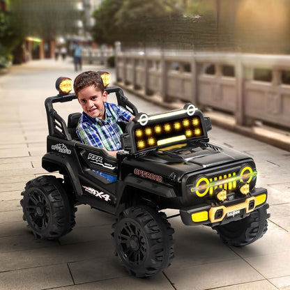Xtreme 4x4 Battery Operated Jeep for Kids | Rechargeable Baby Car with Bluetooth, USB, LED Light & Music | Ride on Toy Big Battery Car | Electric Jeep for Kids to Drive 2 to 6 Years
